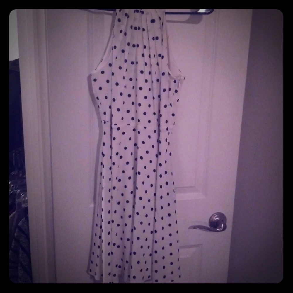 Black and white Polkadot dress